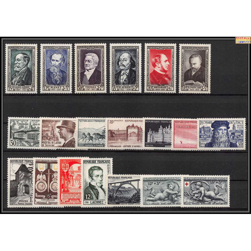 1952 année complète neufs ** cote 114 euros PARFAIT état TTB