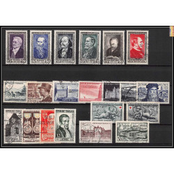 1952 année complète oblitéré très belle qualité cote 103 euros
