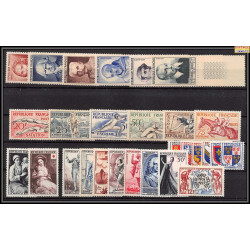 1953 année complète neufs ** cote 192 euros PARFAIT état