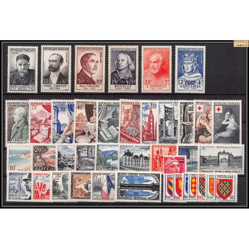 1954 année complète neufs ** cote 315 euros PARFAIT état TTB