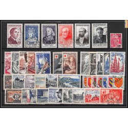 1954 année complète oblitéré très belle qualité cote 252 euros
