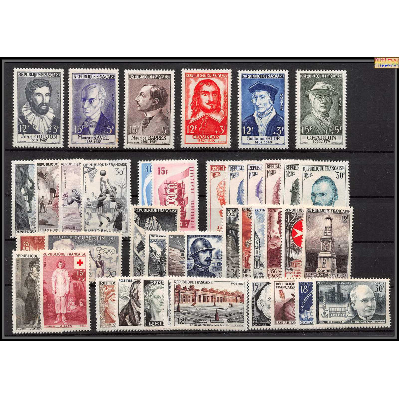 1956 année complète neufs ** cote 165 euros PARFAIT état TTB