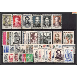 1957 année complète neufs ** cote 111 euros PARFAIT état TTB