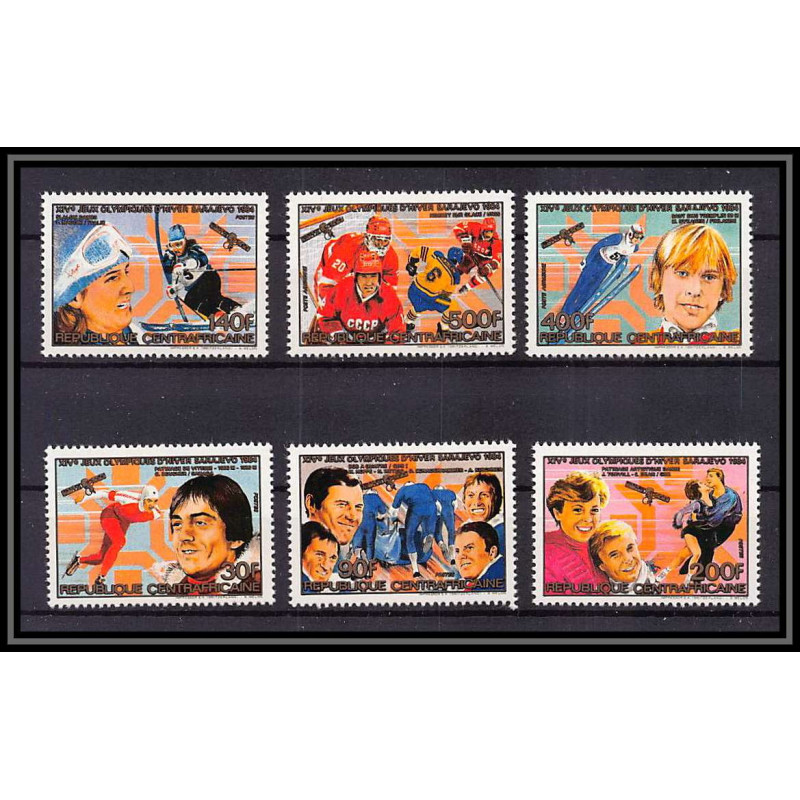60030 Mi N°1062/1067 Sarajevo 1984 jeux olympiques (olympic games) centrafricaine centrafrique MNH