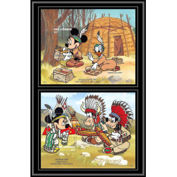 80012 Mi N°270/271 Gambie gambia minnie daisy massachusetts tribe disney bloc (BF) neuf ** MNH 1995
