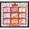 80188 lot Mi 2684/2707 BF 339/344 Gambie gambia 101 dalmatiens dalmatians Chien dog disney neuf ** MNH full set 1997