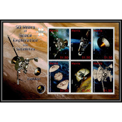 80504 Nevis Mi 2302-2307 50 years of Space explorations an satellites TB neuf ** MNH espace galileo 2008