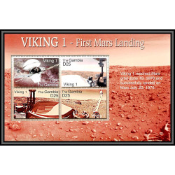80530 Gambia gambie N°5713/5716 first mars Viking landing Missions To Mars TB neuf ** MNH espace (space) 2006