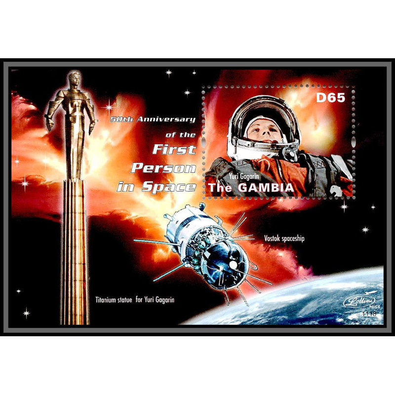 80531 Gambia gambie mi N°806 50th anniversary TB first person in space gagarin gagarine neuf ** MNH espace 2011