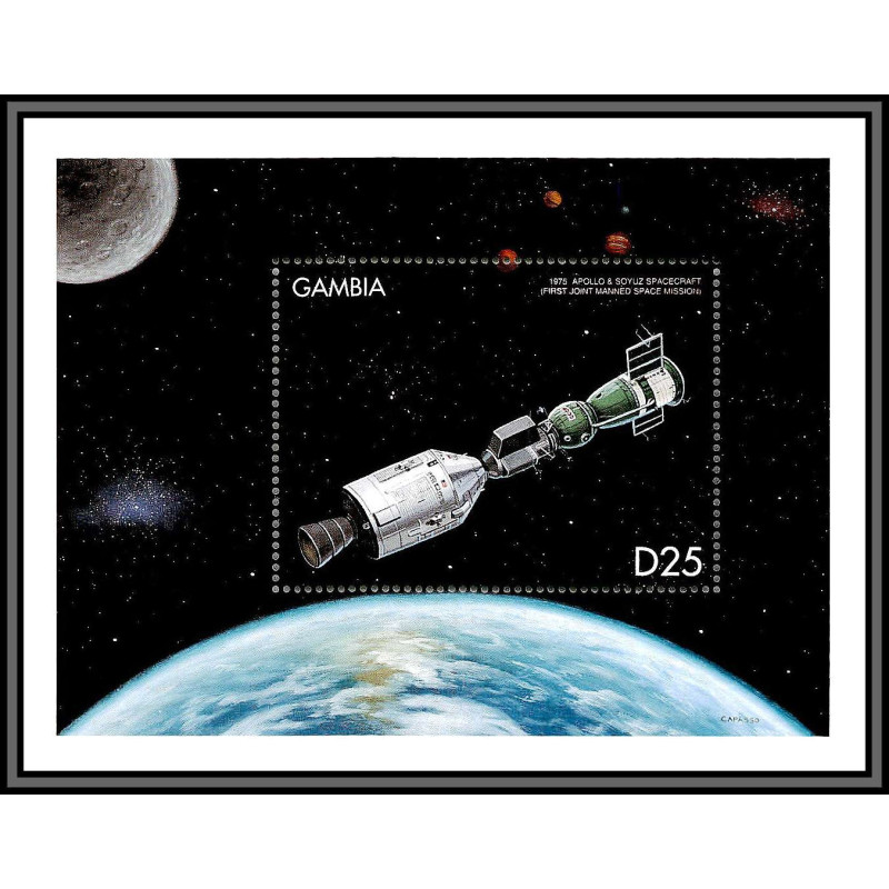 80535 Gambia gambie mi N°427 apollo soyuz 1975 anniversary TB neuf ** MNH espace (space) 1999