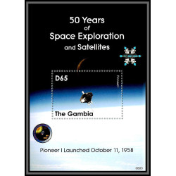 80536 Gambia gambie mi N°768 50 years of space exploration ans satellites TB neuf ** MNH espace 2008