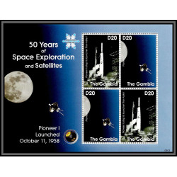 80538 Gambia gambie mi N°5955/5960 blocs 768/69 50 years of space exploration ans satellites TB neuf ** MNH espace 2008