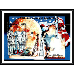 80546 mi N°240 25th Anniversary Of Apollo 11 Guyana guyane TB neuf ** MNH espace (space) 1994