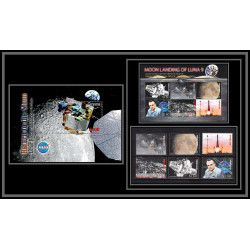 80548 mi N°7838/7844 bloc timbres BF 803 perfect set Moon landing Luna 9 Guyana guyane TB neuf ** MNH espace space 2006