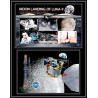 80548a mi N°7838/7844 + BF 803 Moon landing Luna 9 Guyana guyane TB neuf ** MNH espace space 2006