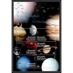 80554 Yvert N°3728/3733 50 YEARS OF SPACE EXPLORATION grenada carriacou TB neuf ** MNH espace (space) 2008