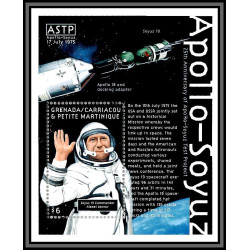 80557 MI N°473 Apollo – Soyuz Test Project grenada carriacou petite neuf ** MNH espace (space) 2000