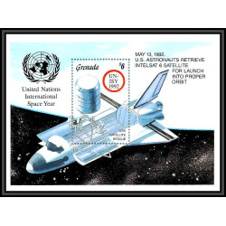 80559 MI N°322 grenada grenade TB neuf ** MNH espace International Space Year 1992 united nations intelsat 6 satellite