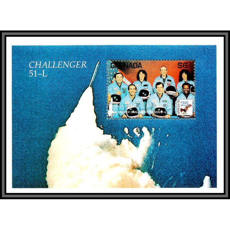 80562 MI N°370 Shuttle Challenger STS 51-L grenada grenade TB neuf ** MNH espace (space) 1994