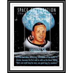 80563 MI N°513 space exploration neil armstrong grenada grenade TB neuf ** MNH espace (space) 1999