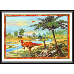 80707 gambia gambie mi N°245 TB neuf ** MNH animaux prehistoriques prehistorics dinosaures Bactrosaurus dinosaurs 1995
