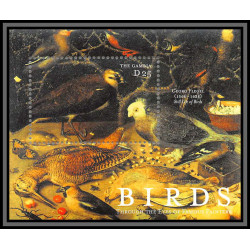80847 gambia gambie yt N°494g ** MNH oiseaux birds bird georg flegel Tableau Painting 2000 nature morte 1637 insects