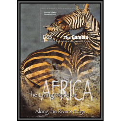 80922 gambia gambie Mi BF N°687 zèbre zebra TB neuf ** MNH Animaux animals 2005