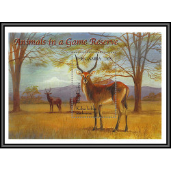 80987 gambia gambie y&t block N°438 kobus leche antiloppe black lechwe TB neuf ** MNH 2000 animal in a game reserve