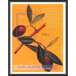 81011 gambia gambie BF N°525 Medicinal Plants Olive TB neuf ** MNH fleur flowers flower fleurs 2001