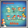 81147 gambie gambia y&t N°3167/3172 psilocybe Champignons afrique mushrooms funghi Pilze ** MNH 2000