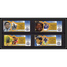 81239d ghana N°3033/3036 EUSEBIO portugal DESAILLY france 100 years centenary of fifa 2004 neuf ** MNH Football soccer