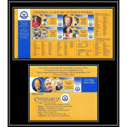 81249 papua new guinea papouasie Mi 1088/1091 BF 30 kahn moore 100 years centenary of fifa 2004 ** MNH Football soccer
