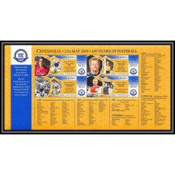 81249 papua new guinea papouasie Mi 1088/1091 BF 30 kahn moore 100 years centenary of fifa 2004 ** MNH Football soccer