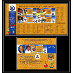 81261 st kitts YT 1172/1175 Bf 68 100 years centenary fifa albertini romario brazil muller ** MNH Football soccer 2004