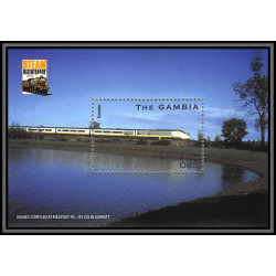 81331 gambia gambie N° eurostar TB neuf ** MNH train trains 200 years of steam locomotives 1904/2004