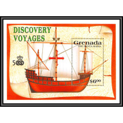 81650 grenada MI N°273/274 Santa Maria de Christophe Colomb colombo columbus ** MNH ship bateau 1991 discovey voyages
