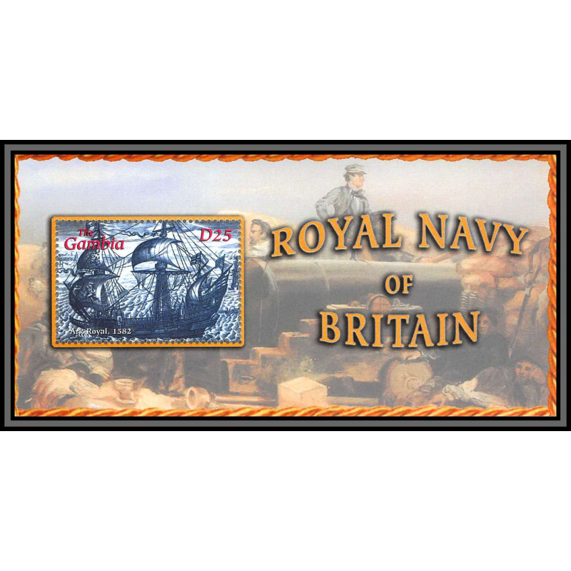 81668 gambia gambie Yv Bf 528 royal navy of britain england ** MNH 2001 bateau bateaux ship ships boat army