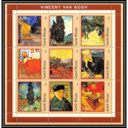 81679 Guinée-Bissau 2001 Michel 1651/1659 vincent van gogh TB neuf ** MNH Tableau (Painting)