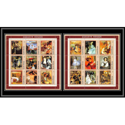 81681 Guinée-Bissau 2001 Michel 1008/1025 auguste renoir TB neuf ** MNH Tableau (Painting) cote 16 euros