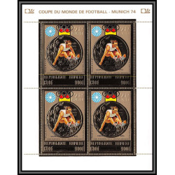 85649 N°382/383 A jeux olympiques olympics munich 72 khmère Cambodia cambodge MNH gold or overprint 1974 soccer football