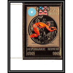 85649 N°382/383 A jeux olympiques olympics munich 72 khmère Cambodia cambodge MNH gold or overprint 1974 soccer football
