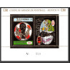 85675 mi Bloc BF N°36 A world cup Munich 74 1974 Football soccer khmère Cambodia cambodge ** MNH OR gold 