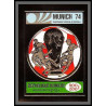 85676b mi N°36 B world cup Munich 74 1974 Football soccer khmère Cambodia ** MNH OR gold Non dentelé imperf