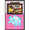 85710 N°64 A train locomotive zepellin UPU laos timbres OR Gold stamps ** MNH