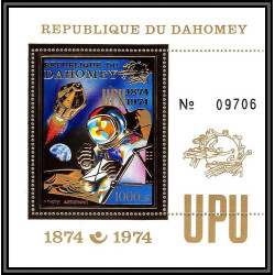 85799/ N°40 A UPU apollo espace (space) dahomey OR Gold stamps ** MNH 