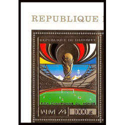 85806c/ N°610 A Football soccer munich 1974 dahomey OR Gold stamps ** MNH