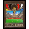 85807b/ N°610 B Football soccer munich 1974 dahomey OR Gold stamps ** MNH Non dentelé imperf 