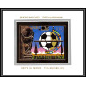 85809/ N°37 B Football soccer munich 1974 dahomey OR Gold stamps ** MNH Non dentelé imperf
