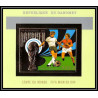 85810/ N°38 B Football soccer munich 1974 dahomey OR Gold stamps ** MNH RRR Non dentelé imperf