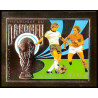 85810b/ N°586 B Football soccer munich 1974 dahomey OR Gold stamps ** MNH RRR Non dentelé imperf